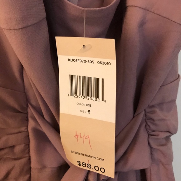 BCBGeneration Purple Ruffle Dress - Picture 5 of 5